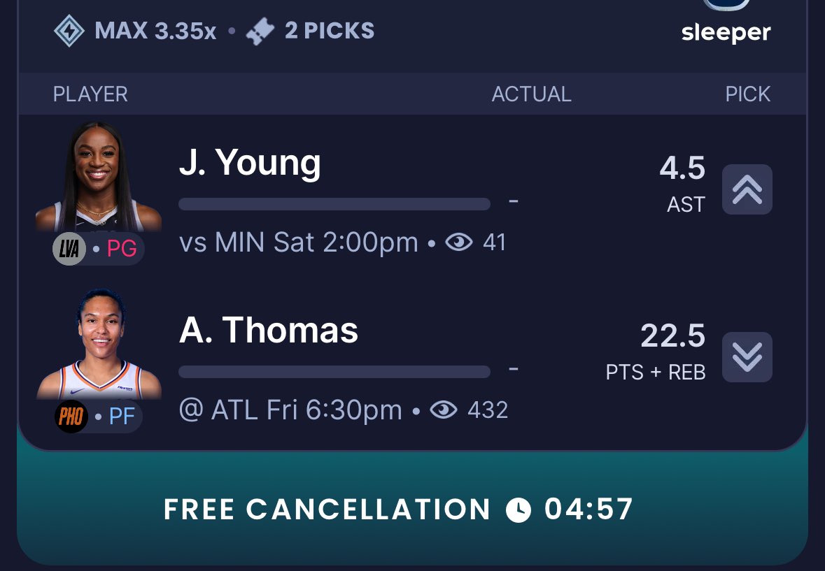 BigMuneyMKE's tweet photo. Sleeper WNBA 35% boost! Pairing Jackie Young over assists with Alyssa Thomas under points and rebounds. At +317, this is +16.2% and a 1.28u play. #GamblingX #GamblingTwitter #SportsBetting #DFS #WNBA #WNBAPlayerProps #Aces #Mercury https://t.co/KcFCZ29Yn6