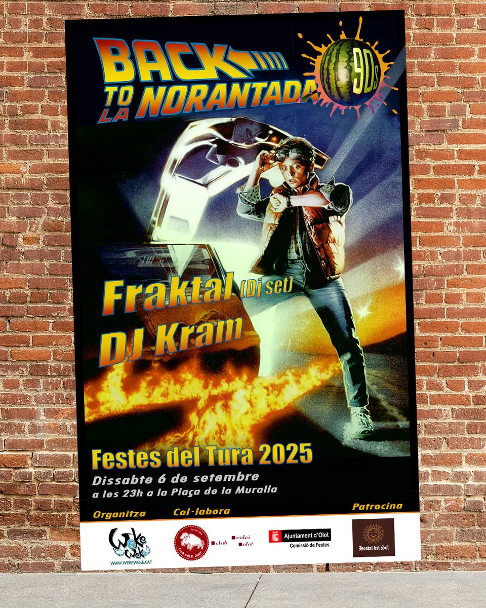 wekeweke's tweet photo. 📢 Torna La Norantada i aquest any... tornem on tot va començar!
🕺💥 Back to la Norantada 2025 — 6 de setembre, Passeig de la Muralla.
🍉 Ball, putrum putrum, xindriada i nostàlgia norantera.
🔗 Per saber més: https://t.co/rePK5421j0
#FestesdelTura #FdT25 #Norantada2025 https://t.co/nKmCFLvwvE