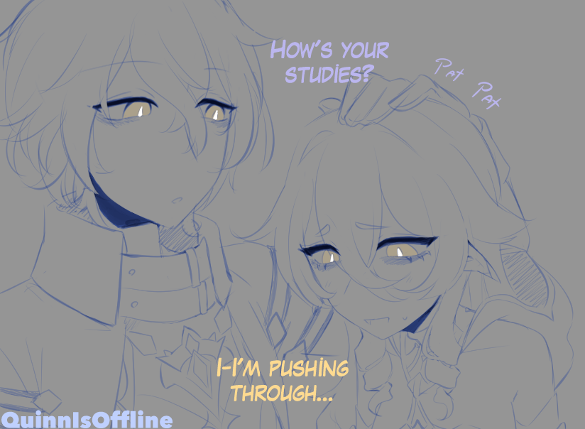 Flins is Layla's older brother and no one can tell me otherwise 💜💛
#GenshinImpact #Layla #Flins