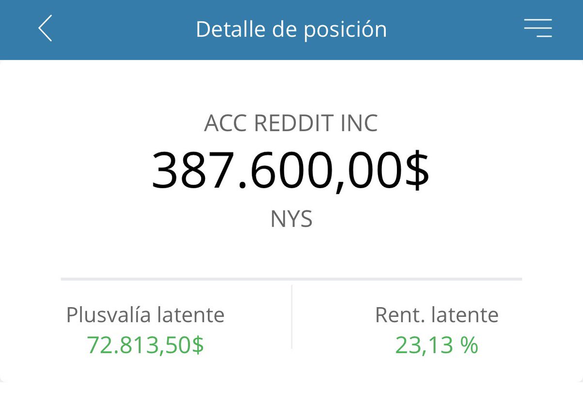 Qué hermoso lo de $RDDT