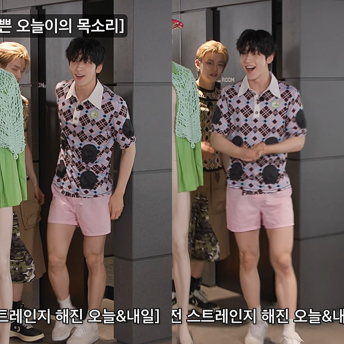 this is proof that my vendetta against txt in shorts is only bc they’re always in unflattering shorts that dont fit the concepts… i want FULL COMMITMENT MAXIMUM SHORTS and i want them to be PINK and show soobin’s horse thighs and be paired with a pastel print polo. 11/10 shorts