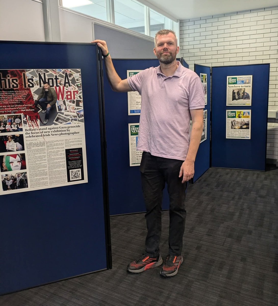 Gerry Carroll (@gerrycarrollpbp) on Twitter photo Fantastic art displays at Féile including this work showcasing the solidarity movement with Palestine.
Maith thú Mal McCann.
<a href="/MalMccann/">Mal McCann</a> Fantastic art displays at Féile including this work showcasing the solidarity movement with Palestine.
Maith thú Mal McCann.
<a href="/MalMccann/">Mal McCann</a>