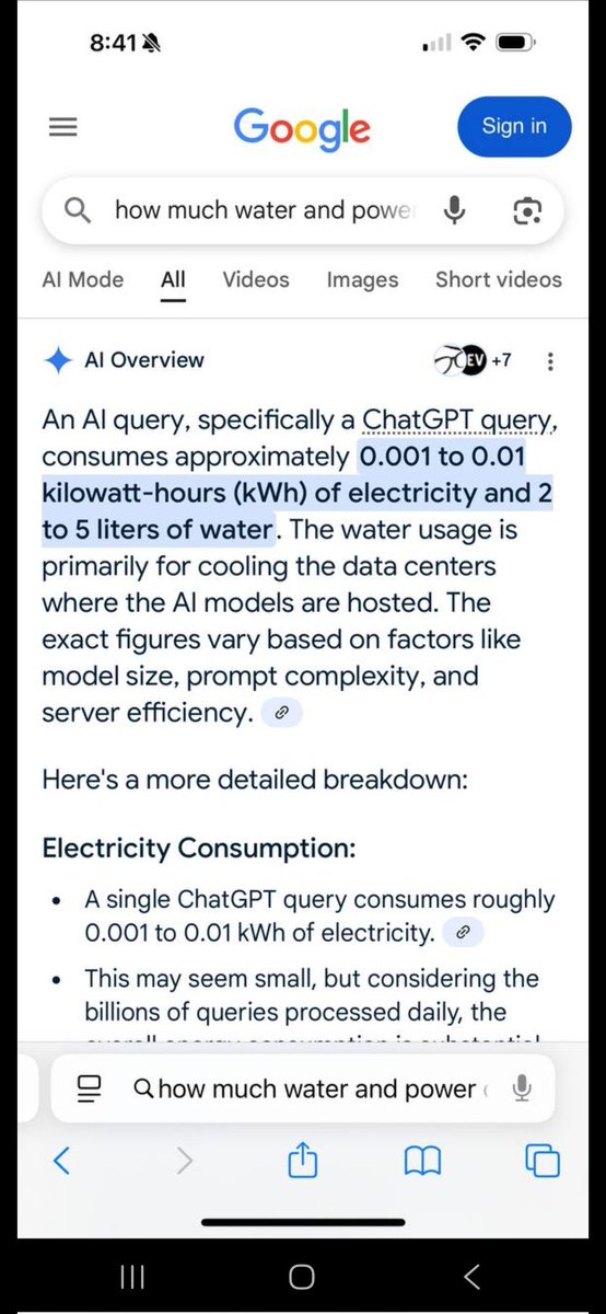 So AI now uses water.....