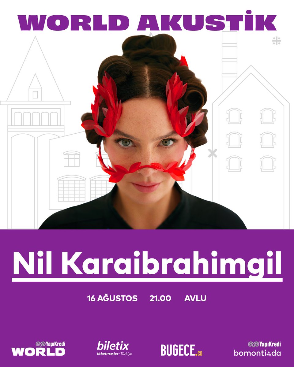 Nil Karaibrahimgil, World Akustik sahnesinde! 🎉

16 Ağustos Cumartesi, Yapı Kredi bomontiada Avlu’da olacak bu müzik dolu akşamda, şarkılara eşlik etmek için biletinizi Biletix ve BuGece’den alabilirsiniz. 💜

#YapıKrediWorld