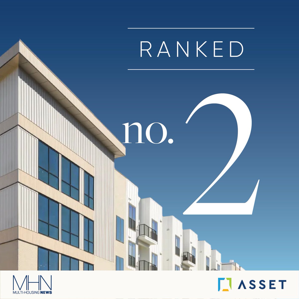 Asset Living lands the No. 2 spot on Multi-Housing News’ list of Top 50 Multifamily Property Management Firms of 2025! 🎉

Click the link in our bio to read the full press release!

#TeamAsset #multifamilyhousing #MHN