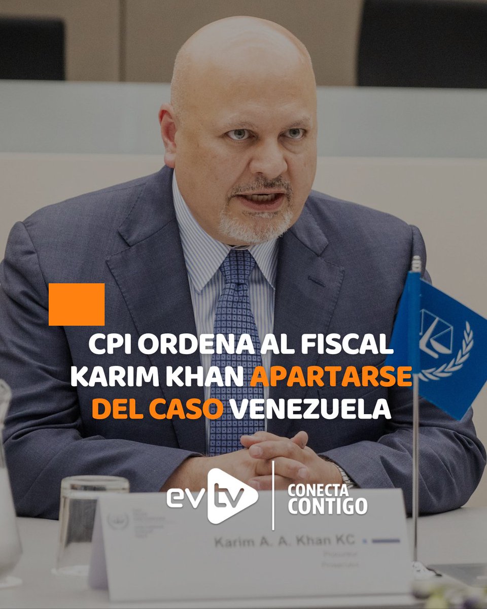 EVTV (@evtvmiami) on Twitter photo #EsNoticia 🇻🇪 | CPI ordena al fiscal Karim Khan apartarse del caso Venezuela
Por unanimidad desde la Sala de Apelaciones de la Corte Penal Internacional (<a href="/IntlCrimCourt/">Int'l Criminal Court</a>) se determinó que existen “motivos razonables para creer” que hay conflicto de intereses sobre el fiscal Karim #EsNoticia 🇻🇪 | CPI ordena al fiscal Karim Khan apartarse del caso Venezuela
Por unanimidad desde la Sala de Apelaciones de la Corte Penal Internacional (<a href="/IntlCrimCourt/">Int'l Criminal Court</a>) se determinó que existen “motivos razonables para creer” que hay conflicto de intereses sobre el fiscal Karim