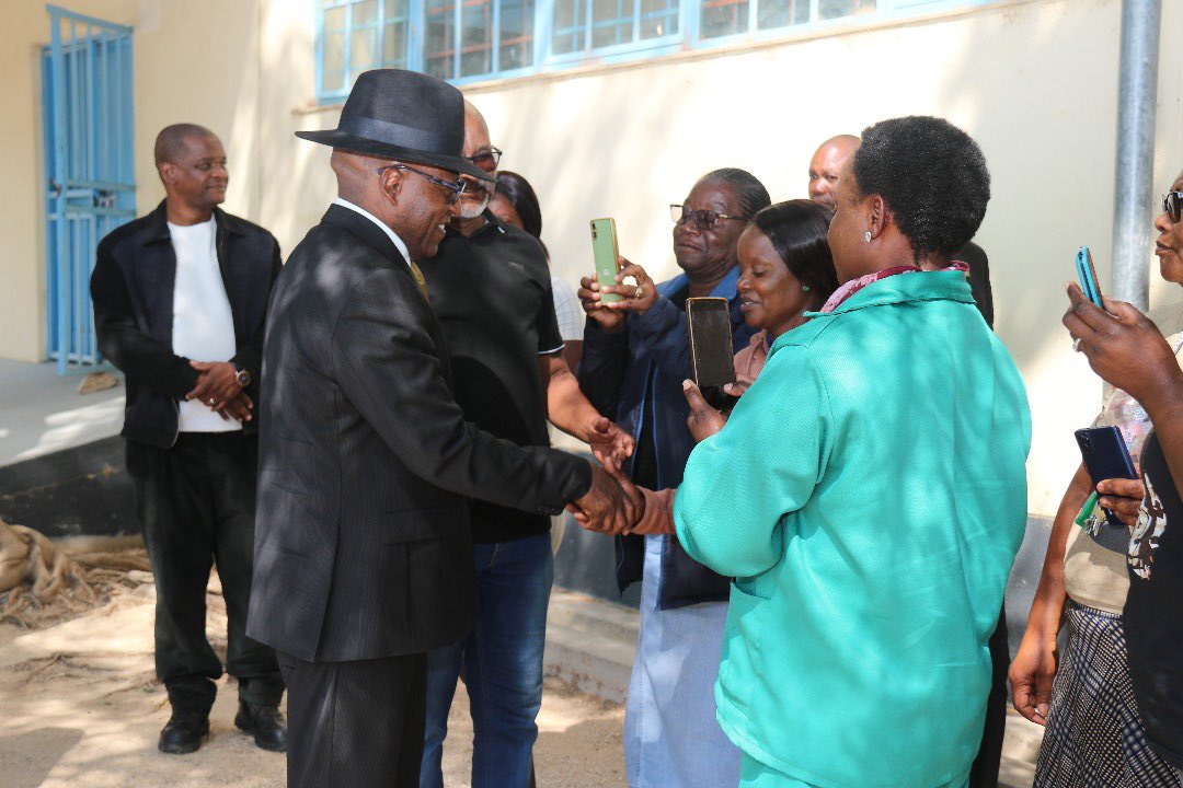 On our way from Outjo yesterday, I visited my former colleagues (DWA) in the Otjozondjupa Region Rural Water Supply Office (Otjiwarongo). 

Ntate Karabo and team are carrying on where we left and responding to water needs for Okakarara, Tsumkwe, Omatako, Gam amongst other places