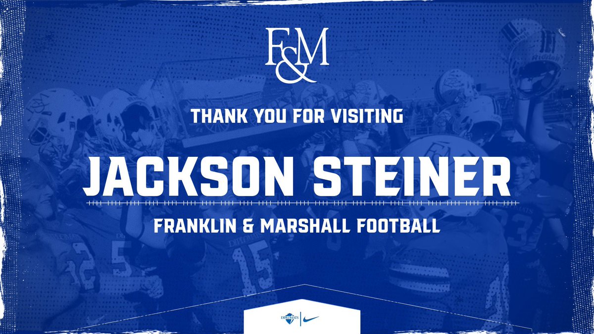 Jackson Steiner (@jacksonsteine14) on Twitter photo I had a great time at <a href="/FandMFootball/">F&M Football</a> yesterday! Thank you <a href="/Coach_Handy73/">Zach Handy</a> and <a href="/Coach_Phelan25/">Michael Phelan</a> for having me!
<a href="/wpialsportsnews/">WPIAL Sportsmen</a> <a href="/WPIAL_Insider/">WPIAL Insider</a> <a href="/PA_TodaySports/">PA Today</a> <a href="/mtlebofootball/">LEBO FOOTBALL</a> I had a great time at <a href="/FandMFootball/">F&M Football</a> yesterday! Thank you <a href="/Coach_Handy73/">Zach Handy</a> and <a href="/Coach_Phelan25/">Michael Phelan</a> for having me!
<a href="/wpialsportsnews/">WPIAL Sportsmen</a> <a href="/WPIAL_Insider/">WPIAL Insider</a> <a href="/PA_TodaySports/">PA Today</a> <a href="/mtlebofootball/">LEBO FOOTBALL</a>