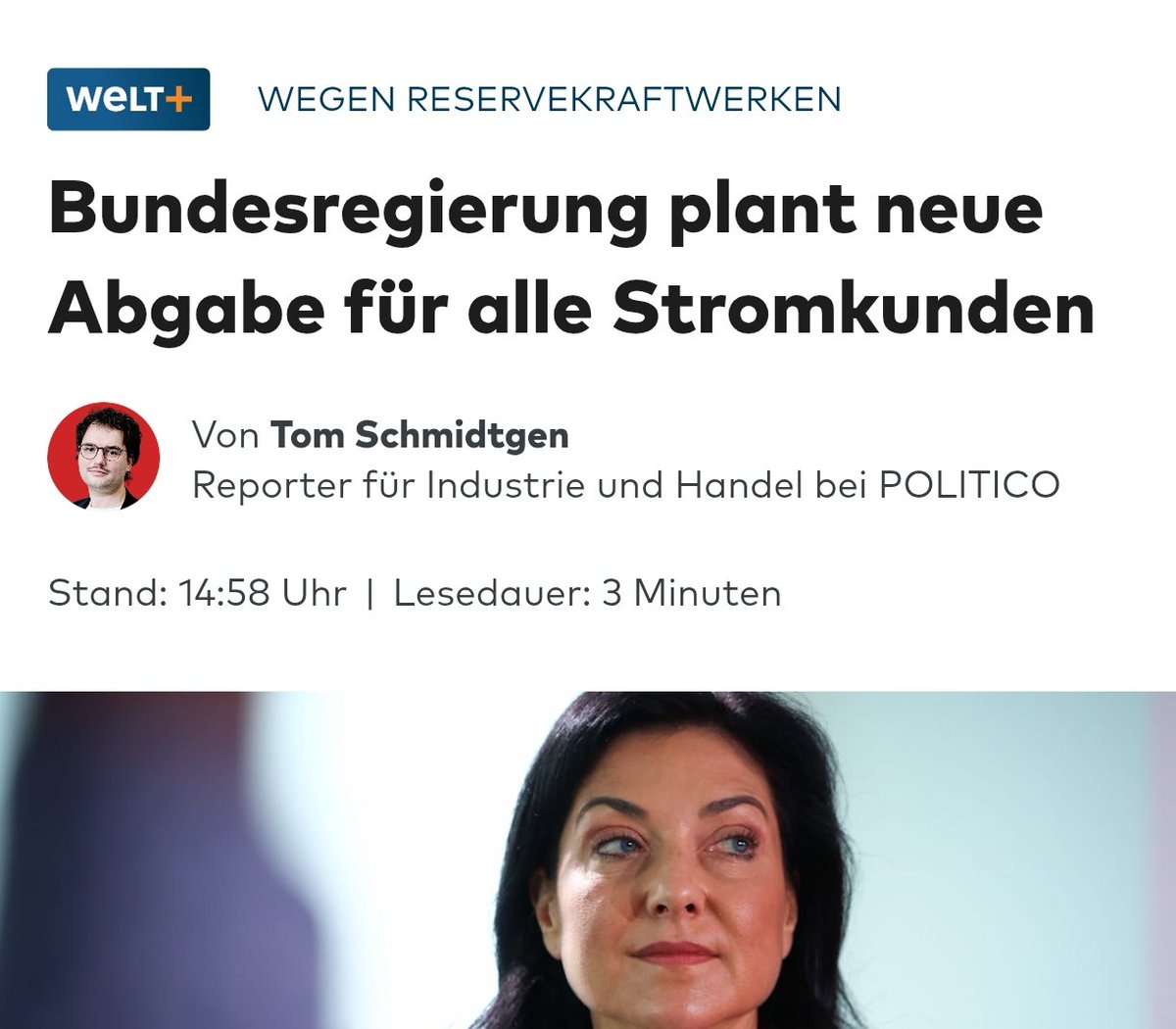 Wir bezahlen den höchsten #Strompreis, weil Ideologen meinen, man könnte ein Industrieland mit Flatterstrom versorgen. 
Jetzt merken sie, das geht nicht, nun sollen wir einen noch höheren Preis zahlen für das Backup mit Gas.
Wir werden von Idioten regiert.😱
#Energiewende