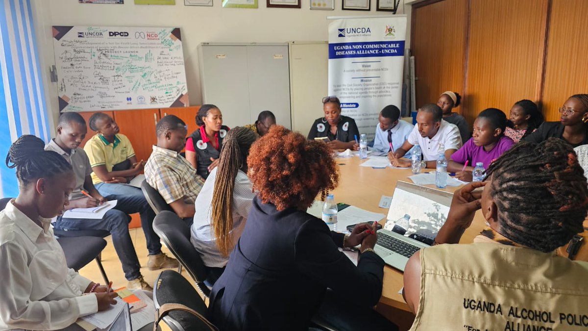 Ending the day with a fruitful stakeholders meeting at the Uganda Non-Communicable Diseases Alliance.