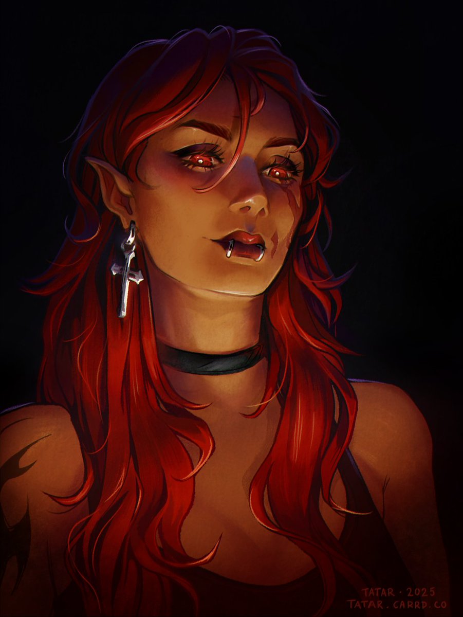 Art Fight attack: Camille for @/Fant0mmCat 🔥🔥🔥
.
.
#artfight #artfight2025 #teamfossils #artfightattack #friendlyfire #fantasycharacter #vampire #redart #digitalart #firealpaca #wacomintuospro