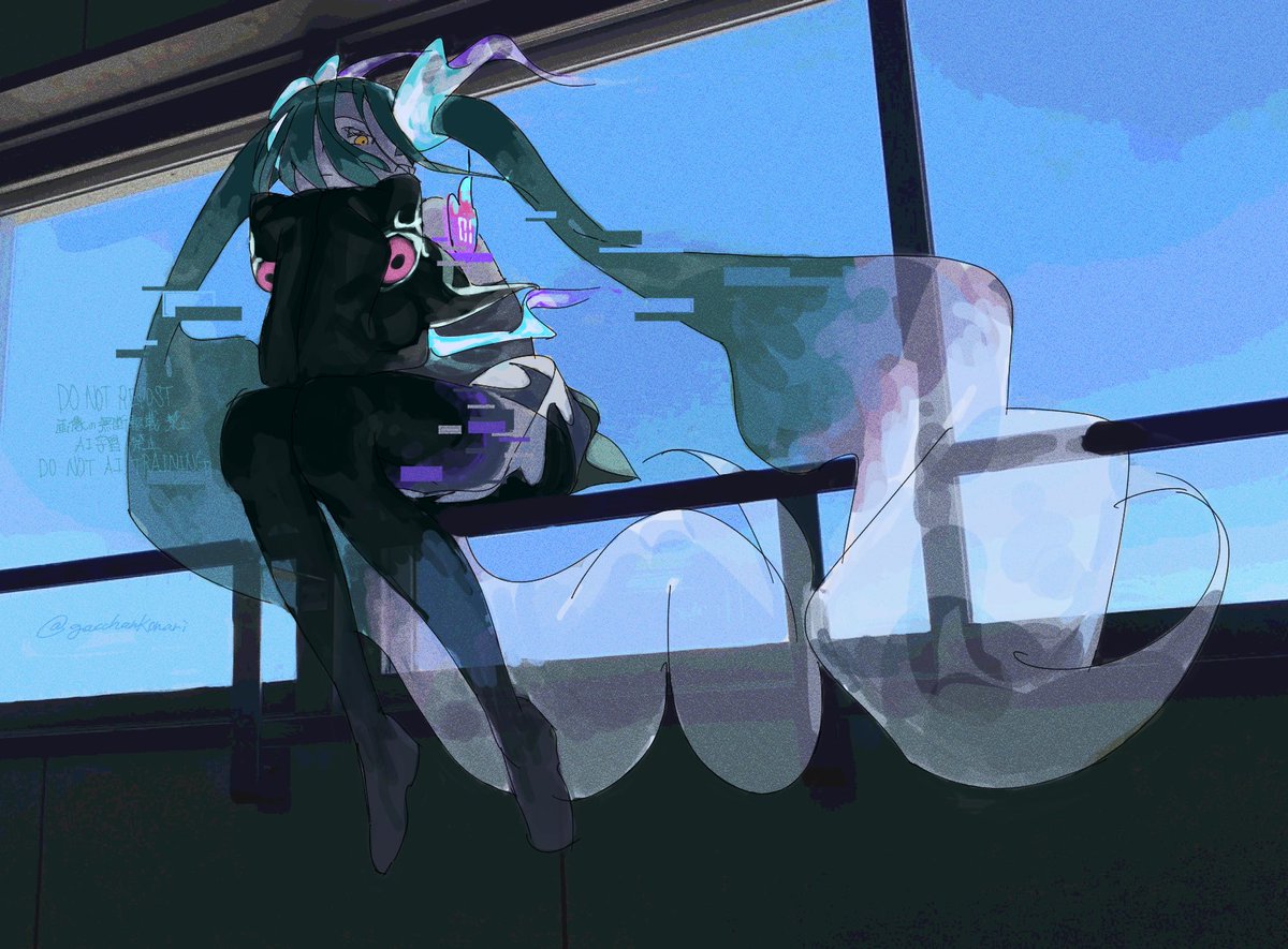 ゴーストミク描くの楽しすぎる