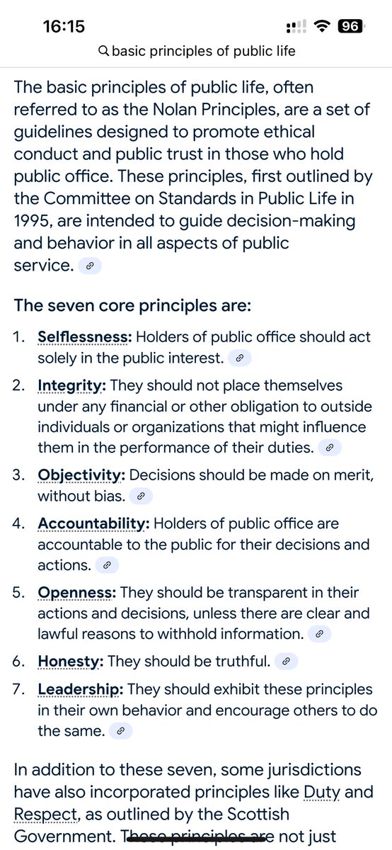 MB_S's tweet image. After all the ‘shenanigans’ that have come to light recently with local councillors, here are the Nolan principles. All councillors are expected to adhere to these principles. I leave it to you all if you think any of these may not have been followed…….#OUFC