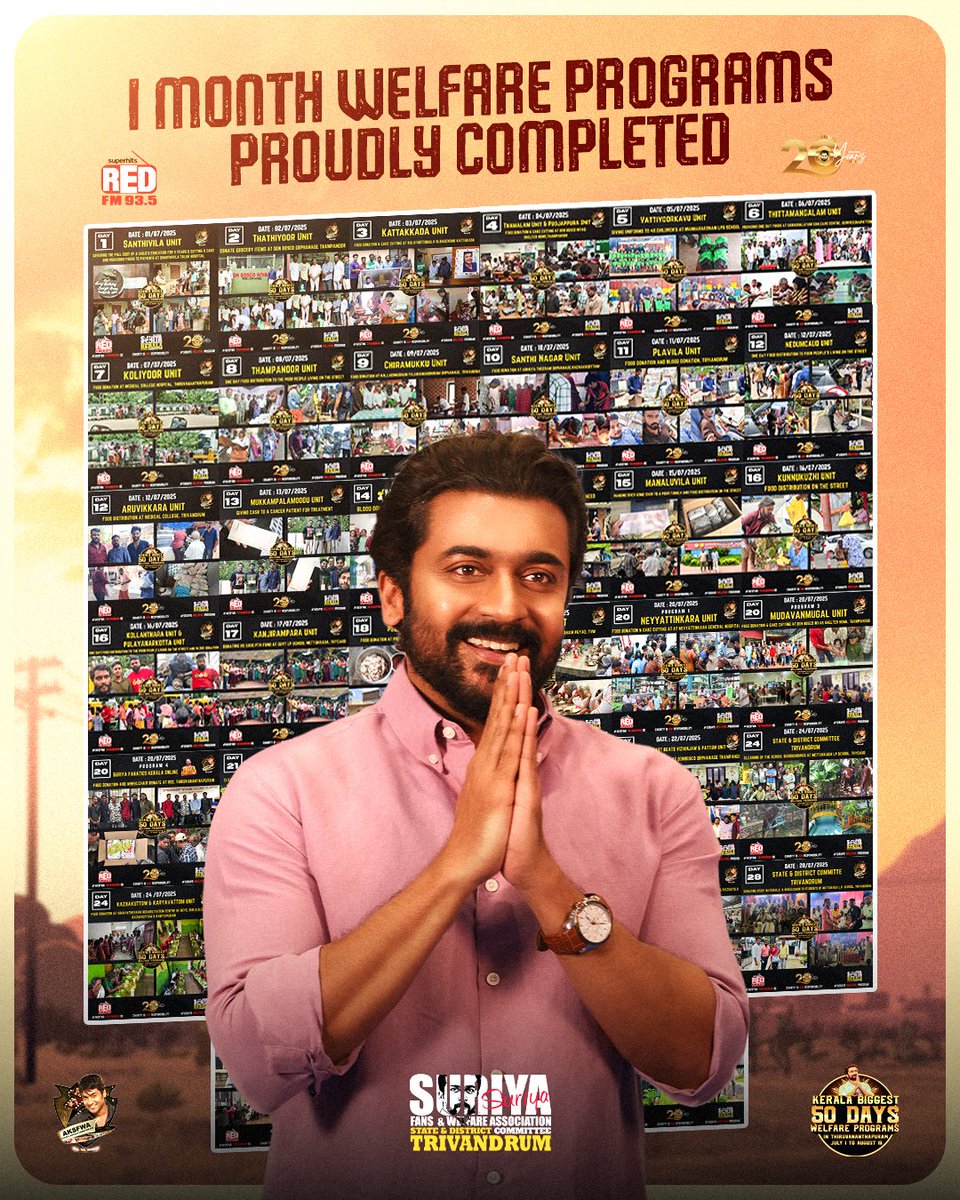 TeamSFK__Offl's tweet photo. @Aksfwa1. Successfully completed 1 month welfare programs👏❤️

@Suriya_offl #Karuppu https://t.co/EueLFYAJmg