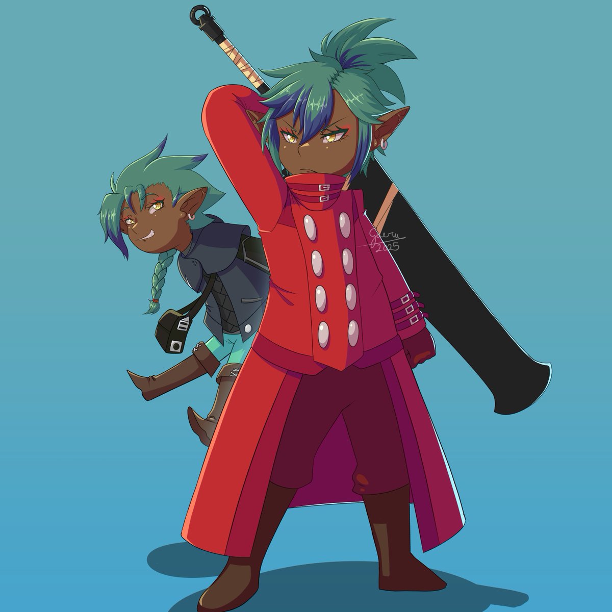 Double the Lala, double the trouble.

#ffxiv | #ffxivart