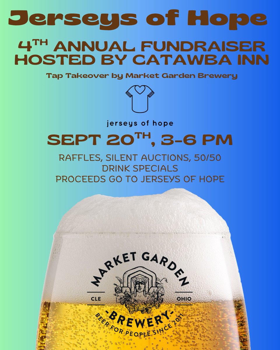 AaronConrad's tweet photo. Calendar flipping to August means Summer is on the final lap. Join my partners @Jerseysofhope for their annual event near Put-In-Bay. Come celebrate with friends and make a difference for someone going through a hard time. Love this foundation! https://t.co/5bkUUysvJL