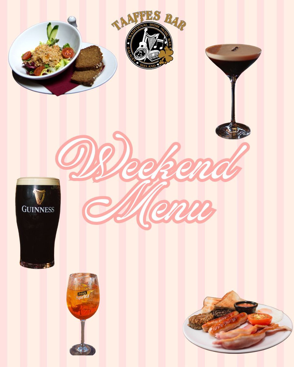 Weekend vibes again. Hello August. 👋🏼

We’ve got the tunes, the pints and the food served til 5pm 🕔 

Live music kicks off from 5.30 🎵 

No better place to start the bank holiday weekend.

#taaffesforthecraic