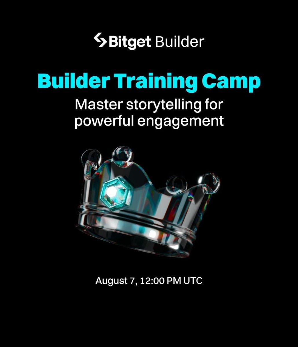 Get ready for our second Builder Training Camp on August 7, #BitgetBuilders!

Dive deep with content expert from the #Bitget    team and top builders. Unlock the secrets to crafting high-quality content and mastering storytelling that captivates and engages your audience.