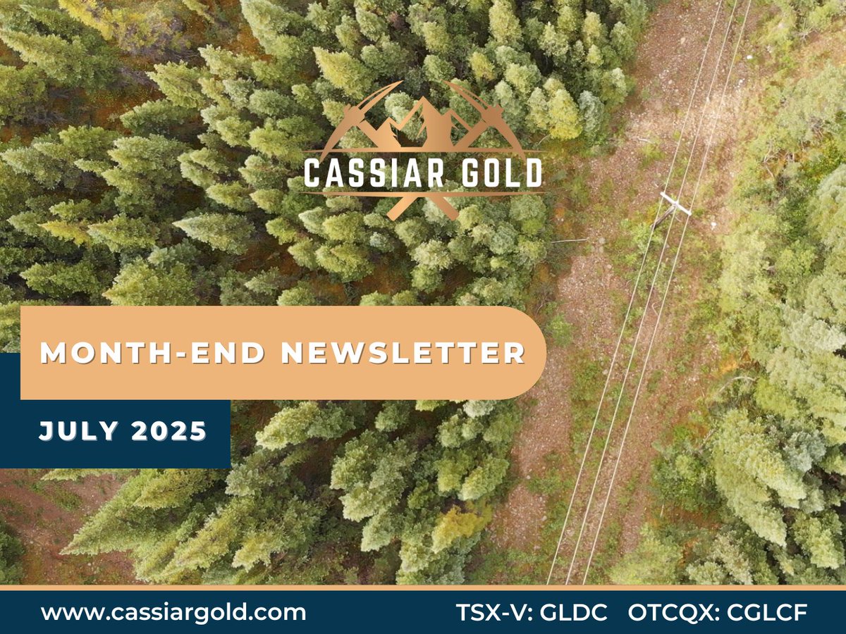Our July 2025 Cassiar Gold Newsletter is out now! Follow the link below for a recap of all recent updates, events and activities!📝

🔗Find it here: cassiargold-20644970.hs-sites.com/cassiar-gold-j…

$GLDC.V $CGLCF