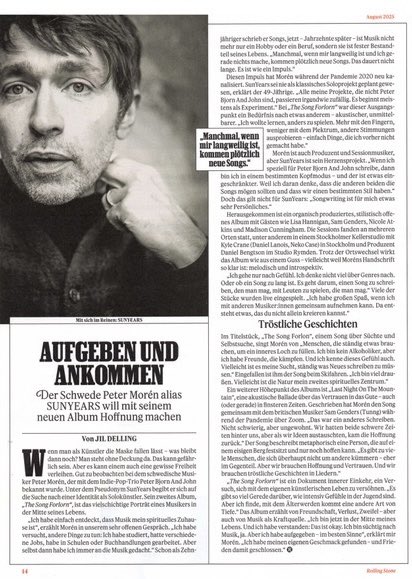 SunYears (@pettanmorre) on Twitter photo <a href="/rollingstoneDE/">Rolling Stone</a> feature #SunYears in a fullpage interview in the new issue! 🙌🏽 My school german isn’t fluent enough but I do get the heading & I like it! ”Give up and arrive!” Definitively a good teaser😊Thanks Jil Delling ✍️ for a nice chat!
(Bruce got the cover though.. 🤔) <a href="/rollingstoneDE/">Rolling Stone</a> feature #SunYears in a fullpage interview in the new issue! 🙌🏽 My school german isn’t fluent enough but I do get the heading & I like it! ”Give up and arrive!” Definitively a good teaser😊Thanks Jil Delling ✍️ for a nice chat!
(Bruce got the cover though.. 🤔)