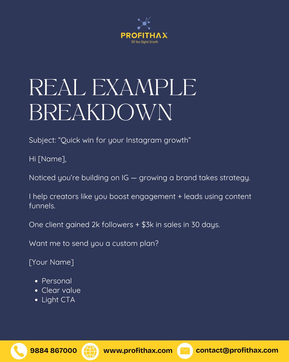 ProfitHax_10X's tweet image. Want to write sales emails that don’t get ignored?

DM us &quot;LEAD MAGNET&quot; for more information.

#SalesEmails
#EmailMarketingStrategy
#ColdEmailTips