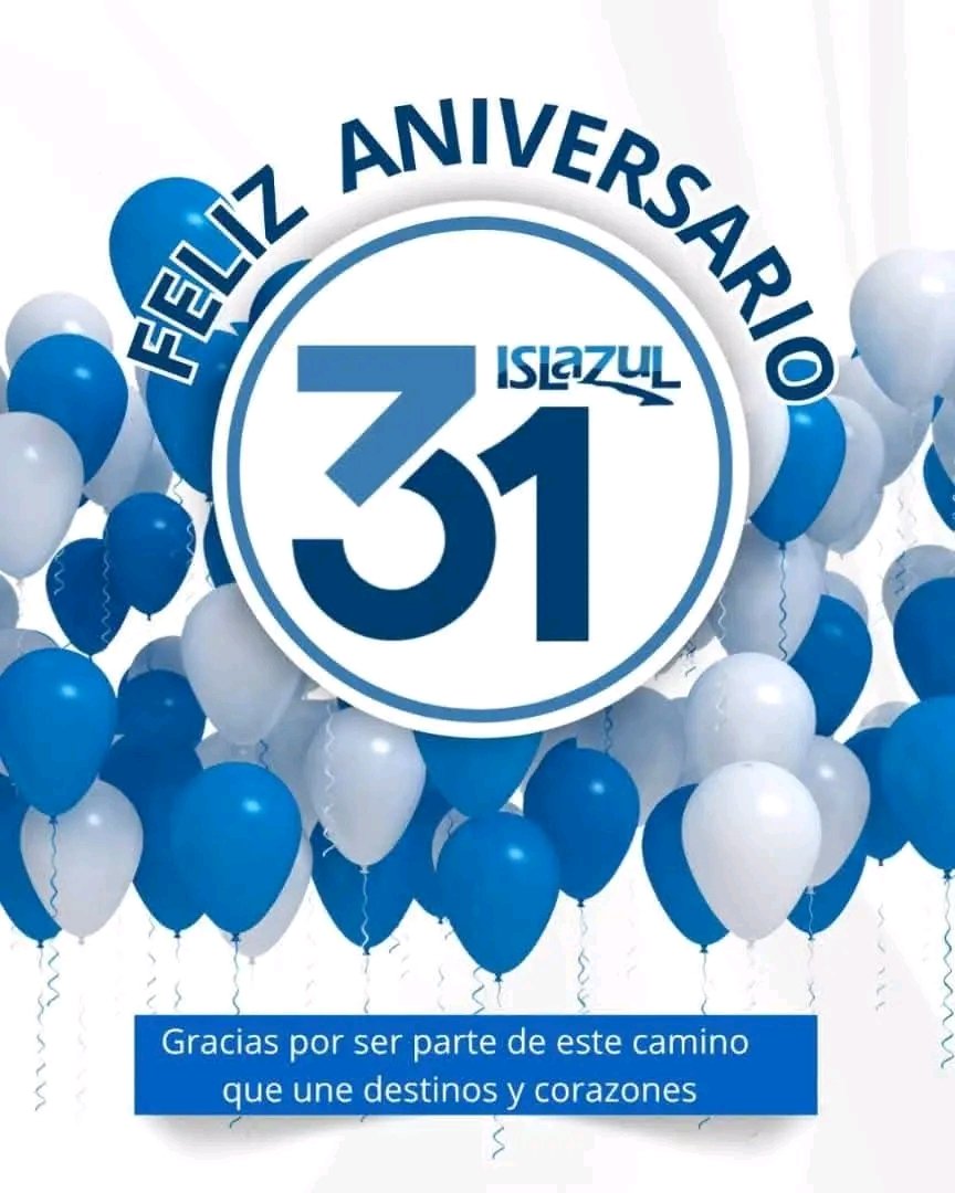 ¡Feliz 31 aniversario, #IslazulCuba ! Enviamos un abrazo gigante a todo el equipo de #Islazul por seguir siendo un referente en el turismo cubano. ¡Por muchos años más de éxitos y experiencias inolvidables!  #CubaEstáFirme