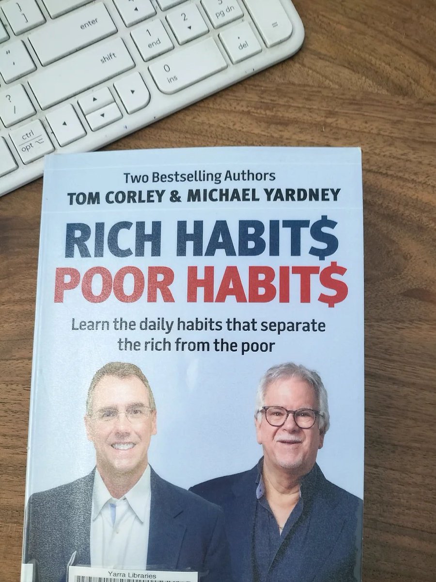 ChenDailyLog's tweet image. &amp;lt;Rich Habits, Poor Habits&amp;gt; by Tom Corley &amp;amp; Michael Yardney