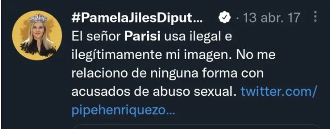 La oportunista de Pamela Jiles se ha vendido (o prostituido) tantas veces ya, q nada sorprende, pero su indecencia al sumarse a la candidatura de Parisi, todo para conseguir un huequito en el congreso) es nauseabunda
Ámate un poco, <a href="/PamJiles/">#PamelaJilesDiputada</a>
#Jara Presidente #JaraEnPrimeraVuelta