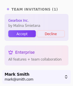 __cski's tweet photo. I finally shipped team support to Roceet!

Users can now invite members to your team, share storage, bandwidth and manage file access together.

Next step - more collaboration tools! https://t.co/39vxuTF7tz