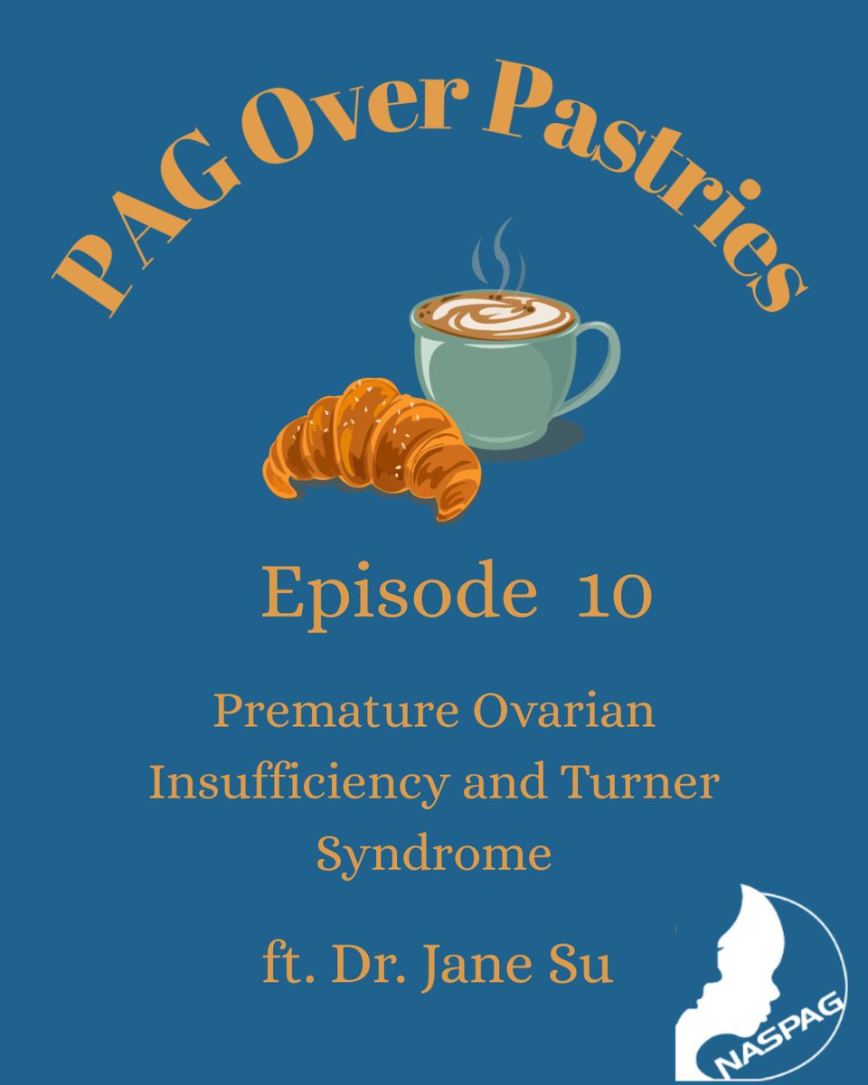 Have you checked NASPAG’s PAG Over Pastries yet? Check it out this month! Dr. Jane Su, a PGY-4 OBGYN resident at the University of Ottawa, joins Dr Susan Kaufman to discuss POI with a special emphasis on Turner’s Syndrome #turnerssyndrome #evidencebasedmedicine #pagoverpastries