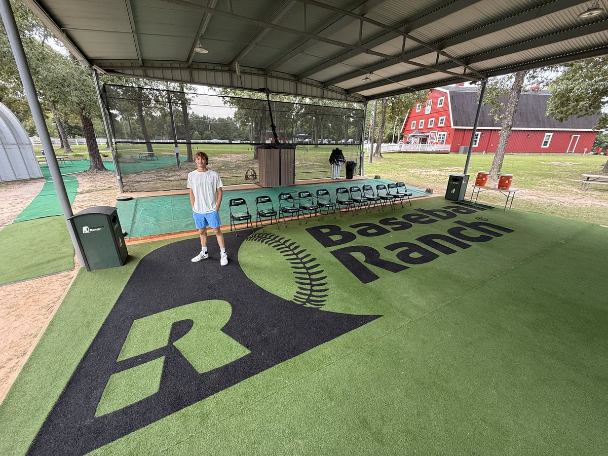 Excited to be back at the <a href="/TXBaseballRanch/">Texas Baseball Ranch®</a> for a third year! Looking forward to training hard and pushing myself further! The road to the 2026 Season Starts here! 

<a href="/fastballusa/">Mike Ryan’s Fastball USA Training Center</a> <a href="/Rocket_Baseball/">Central Rockets - Baseball</a> #ranchdifference #fastballusa #tallpitcher #2027baseballrecruit #2027pitcher
