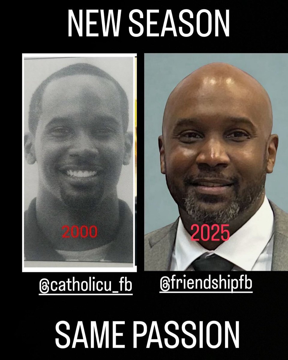 Mike Hunter (@coachmikehunter) on Twitter photo From <a href="/CatholicU_FB/">πΎπΌππππππΎ π πππππ½πΌππ</a> to <a href="/FriendshipFB/">Friendship Football</a>
25 seasons and the mission remains the same. Helping others be the best version of themselves From <a href="/CatholicU_FB/">πΎπΌππππππΎ π πππππ½πΌππ</a> to <a href="/FriendshipFB/">Friendship Football</a>
25 seasons and the mission remains the same. Helping others be the best version of themselves