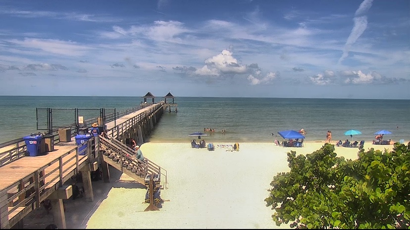 Naples, Florida pier. The big beautiful bill obviously hiked spending for these chemical dumps. I guess it's not hot enough in Florida yet.