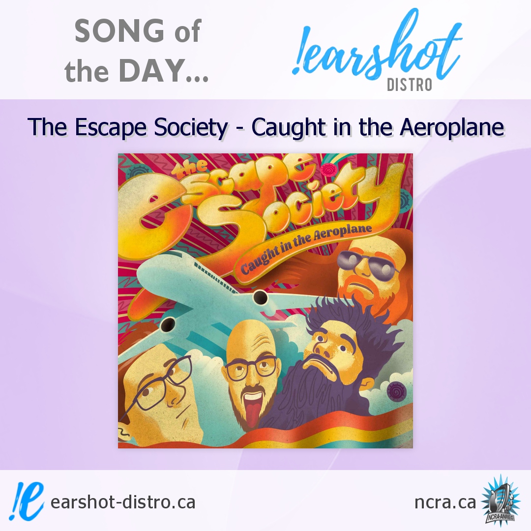 Our #EarshotSongOfTheDay is The Escape Society's 'Caught in the Aeroplane' - a superbly rock-ous &amp; grindy anthem covering the trials of breaking through life's miasma. Out today by this #Ottawa band.

More: escapesociety.ca
#earshotdistro #musicdistro