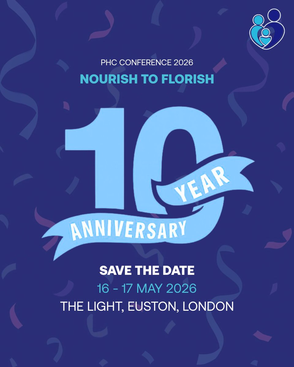 SAVE THE DATE! 🚨

Celebrate with us as we mark 10 incredible years at the
10th Annual PHC Conference on 16–17 May 2026 at The Light, Euston, London 💂‍♀️

This milestone event promises to be our most inspirational yet, and we’d love for you to be part of it. 🥳