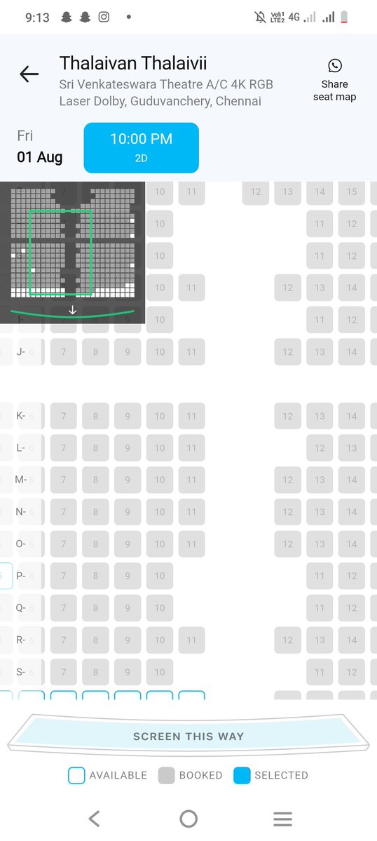 FeRoZe (@ferozekha2) on Twitter photo All the Shows In Main Screens In and Around The Chennai are Almost Housefull to Full 💥💯.
Blockbuster 2nd Weekend 💯💥 #ThalaivanThalaivii
5k+ tickets are booked per hour <a href="/bookmyshow/">BookMyShow</a> 🔥.
<a href="/VijaySethuOffl/">VijaySethupathi</a> <a href="/pandiraaj_dir/">Pandiraaj</a> <a href="/Music_Santhosh/">Santhosh Narayanan</a> <a href="/SathyaJyothi/">Sathya Jyothi Films</a> All the Shows In Main Screens In and Around The Chennai are Almost Housefull to Full 💥💯.
Blockbuster 2nd Weekend 💯💥 #ThalaivanThalaivii
5k+ tickets are booked per hour <a href="/bookmyshow/">BookMyShow</a> 🔥.
<a href="/VijaySethuOffl/">VijaySethupathi</a> <a href="/pandiraaj_dir/">Pandiraaj</a> <a href="/Music_Santhosh/">Santhosh Narayanan</a> <a href="/SathyaJyothi/">Sathya Jyothi Films</a>