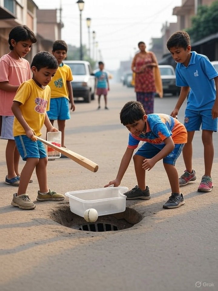 90s kids, yaad hai woh gali cricket ka josh?  Ball drain mein gaya toh plastic ka dabba dhoondhna, aur mummy ki daant!  Tumhara woh ek epic cricket moment kya tha? Batao, sabse mazedaar wale ko RT! #90sNostalgia #GullyCricket