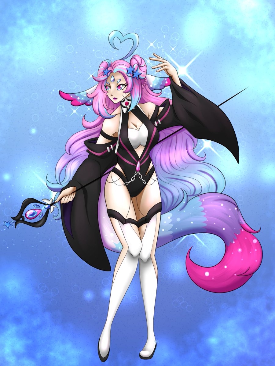 Last attack/revenge of the artfight season!!! Had to rush a bit to get this done in time😅
Kyoko for <a href="/mp_potions/">Mana the Witch 🍪</a> ~

#artfight2025 #TEAMCRYSTALS