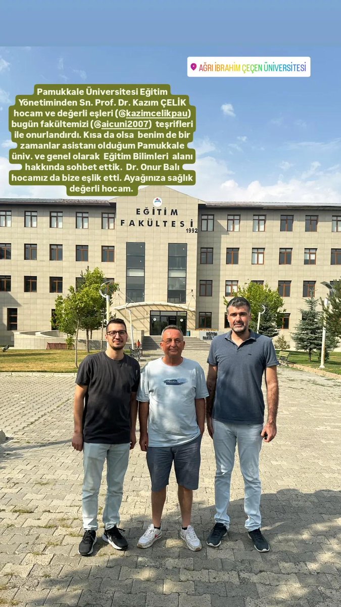 Anıl Kandemir (@kandemiranil) on Twitter photo Kazım hocama çok teşekkür ederim, kısacık zamana bol bol muhabbet sığdırdık. <a href="/kazim_pau/">Kazım Çelik</a> <a href="/pauegitimyonet/">PAÜ Eğitim Yönetimi Anabilim Dalı</a> <a href="/aicuni2007/">Ağrı İbrahim Çeçen Üniversitesi</a> Kazım hocama çok teşekkür ederim, kısacık zamana bol bol muhabbet sığdırdık. <a href="/kazim_pau/">Kazım Çelik</a> <a href="/pauegitimyonet/">PAÜ Eğitim Yönetimi Anabilim Dalı</a> <a href="/aicuni2007/">Ağrı İbrahim Çeçen Üniversitesi</a>