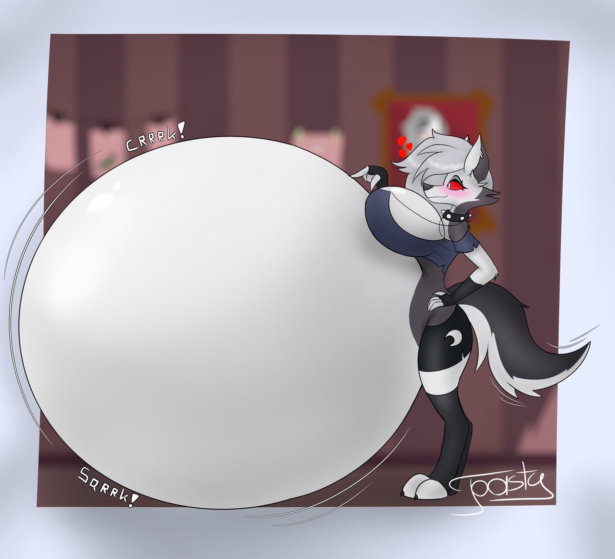 Have big bellied Loona while i'm working on pending stuff :]