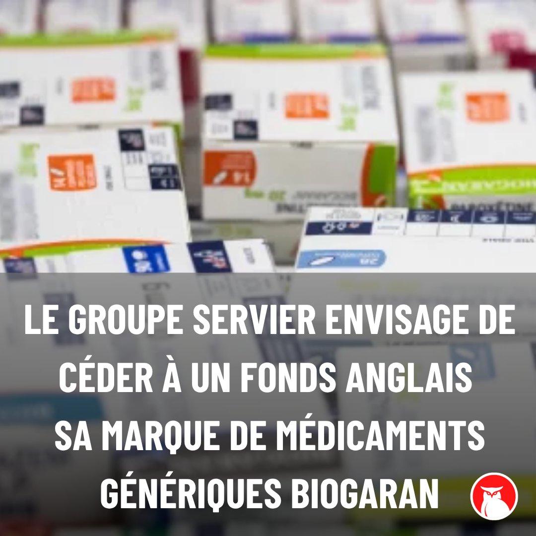 💥 <a href="/Biogaran/">Biogaran</a>, principal fabricant français de médicaments génériques, pourrait vendu à un fonds d’investissement anglais, qui en propose "entre 800 millions et 1 milliard d’euros". #souverainetésanitaire

servier.com/newsroom/bc-pa…