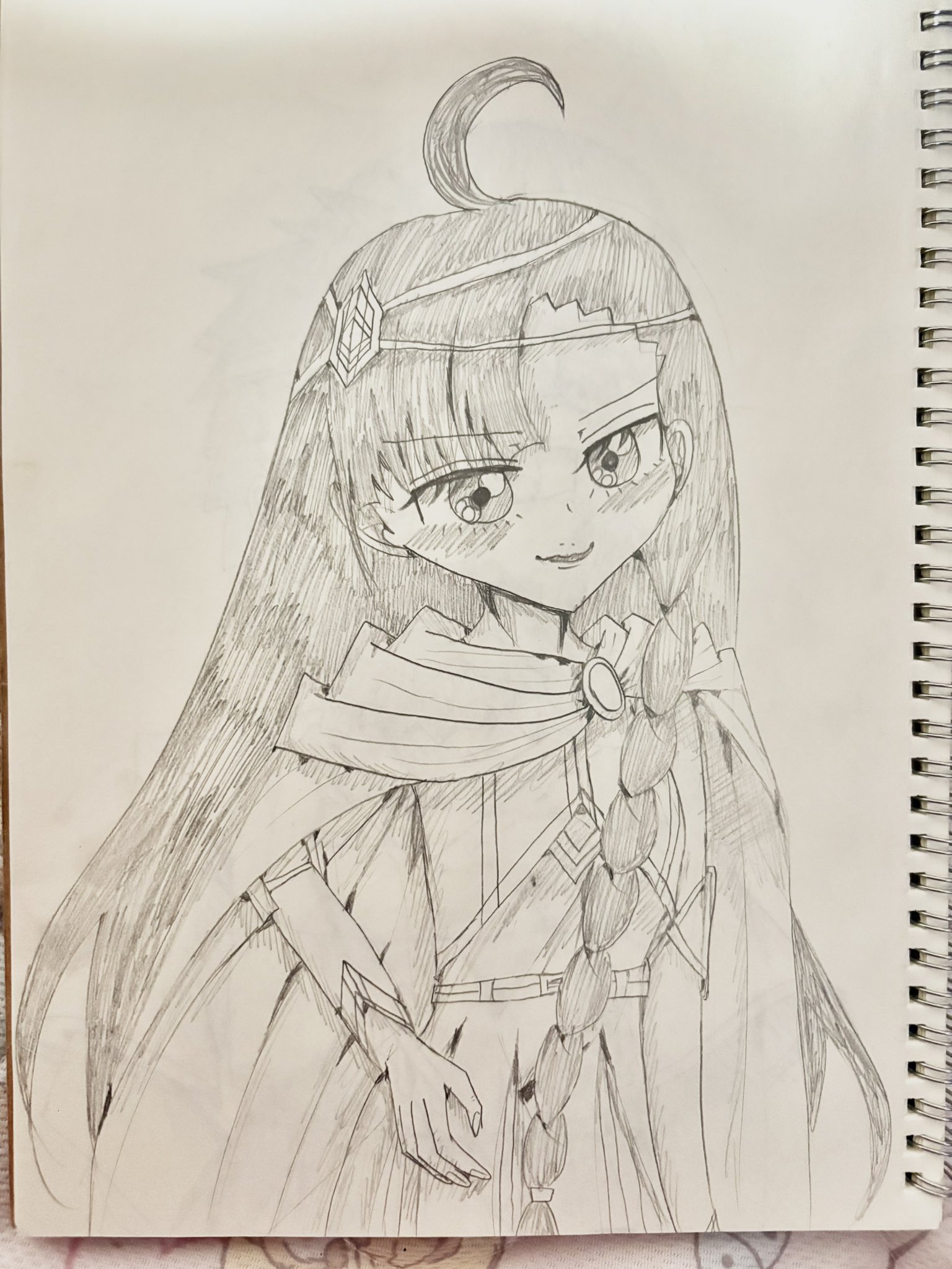 擬人化 手描き アナログイラスト 3 Zr💎ジルコニウムちゃん【元素擬人化】 - ibisPaint
