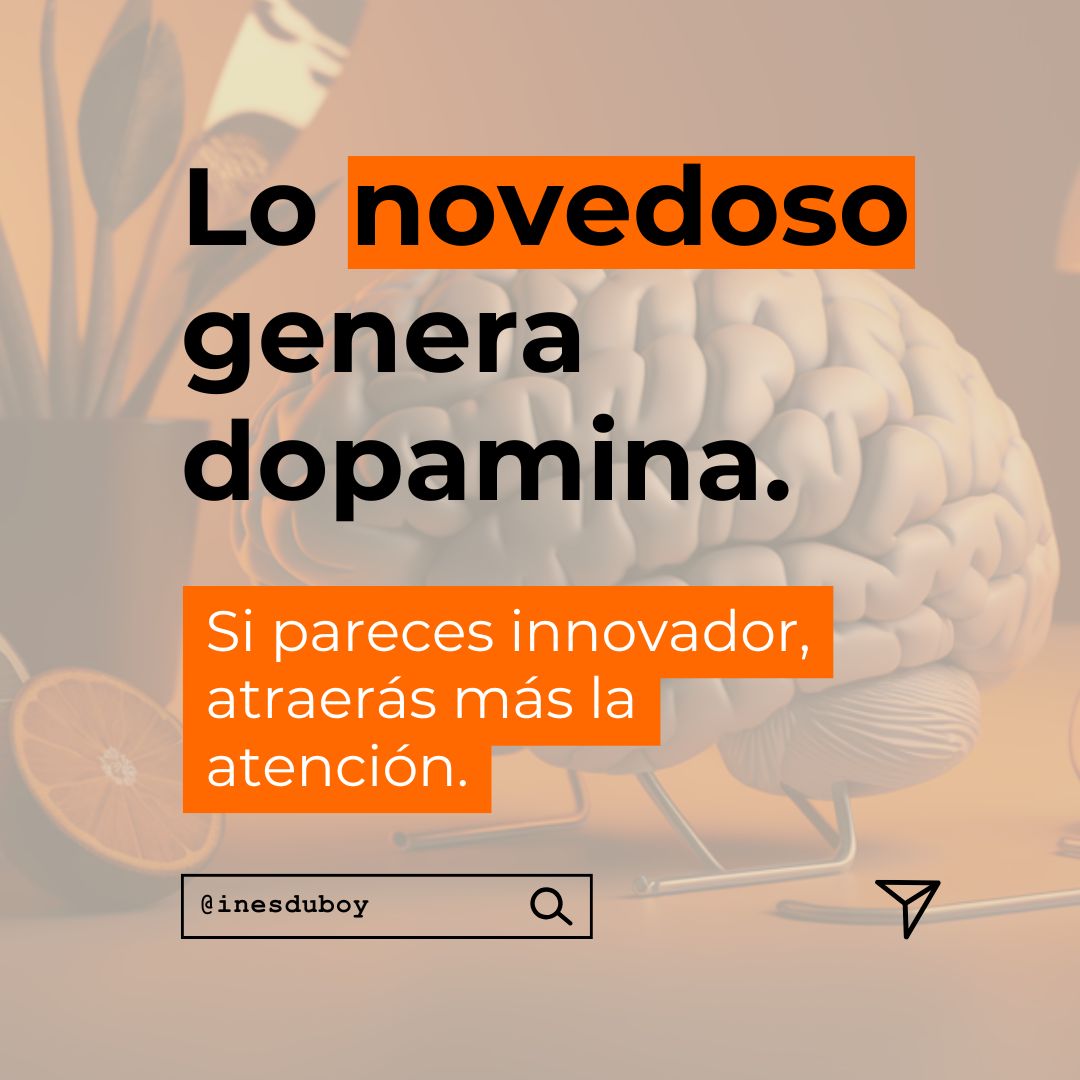 inesduboy's tweet photo. 📌 SERIE: "#Marketing con Cerebro" 🧠

🟧 Lo novedoso genera dopamina.

Nuestro #cerebro se activa con lo inesperado. Si pareces innovador, captarás más atención.

📢 No es reinventarse cada día. Es saber cuándo y cómo sorprender.

💬 ¿Tu marca estimula o aburre?

#CienciaEsTodo https://t.co/eyHwkEDE5h