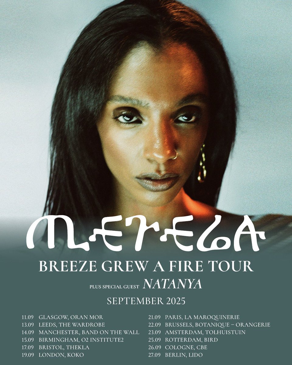 Mereba's tweet image. EUROPE! so excited to have the amazing @n4t4nya supporting us this September 🌟🌟🌟 tap in and we’ll see u sooon