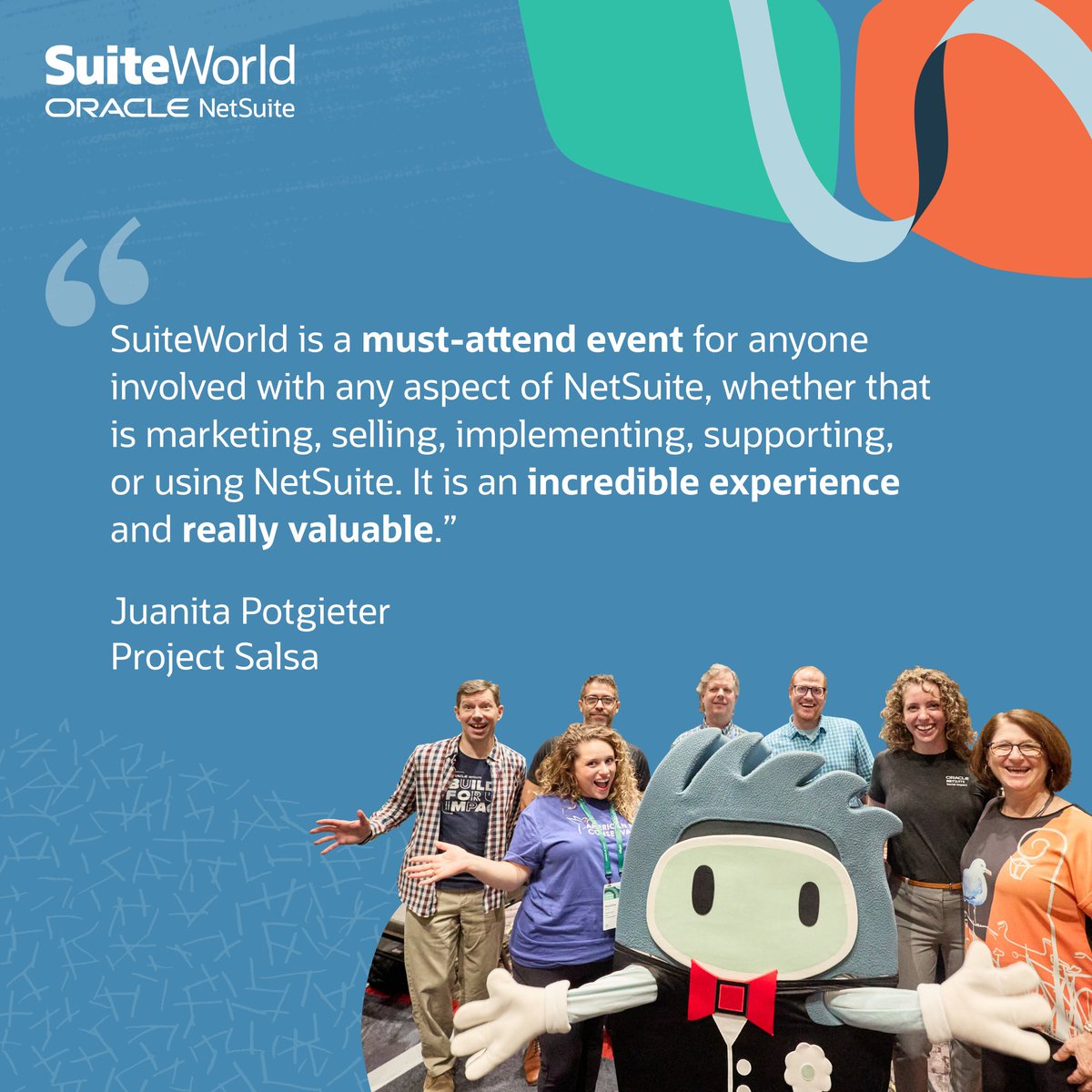 clare_oracle's tweet image. Have you booked for Las Vegas yet? Whether you're marketing, selling, supporting, implementing—if you use @NetSuite, you need to be there. Register for #SuiteWorld today: social.ora.cl/6010fknTp