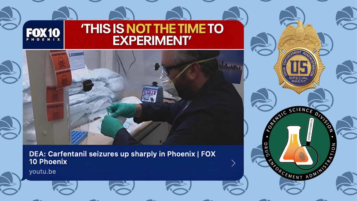 #ICYMI
#DEA Phoenix Division seizures of CARFENTANIL have increased significantly.  It's horrible that we're finding more of this dangerous drug that is 100x more potent than #fentanyl on the street.

youtube.com/watch?v=HSXLQh…