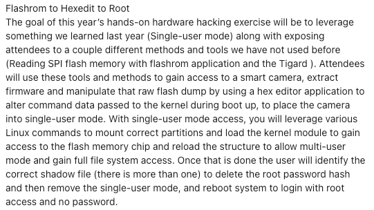 Percent_X's tweet photo. We are back for another year of Hands-on Hardware hacking exercises at @defcon  @IoTvillage . So join me and the Rapid7 pentest team Friday August 8th and 9th for: https://t.co/GQyTkAkml4
