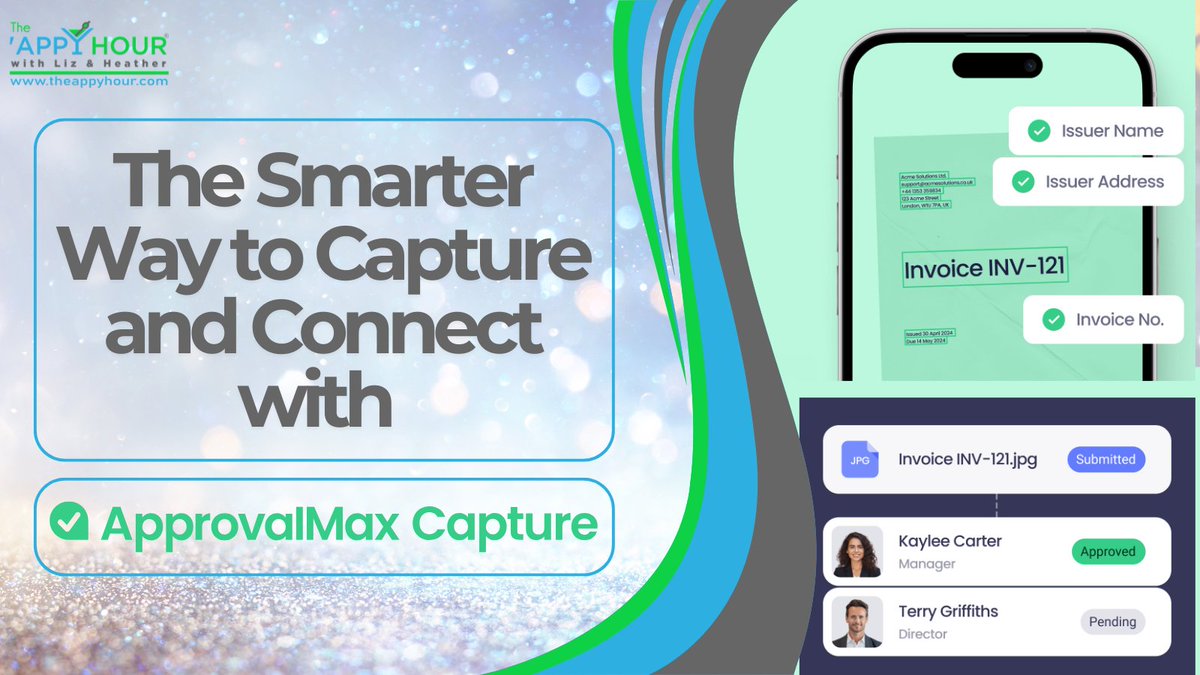 Tired of chasing down docs and approvals? ApprovalMax Capture connects the dots—fetching, linking, and tracking every doc, automatically.

👉 Check out more here: loom.ly/lkHt5Mg

#ApprovalMax #AppyHour #AccountingTech #WorkflowAutomation #PaperlessPractice #Automation