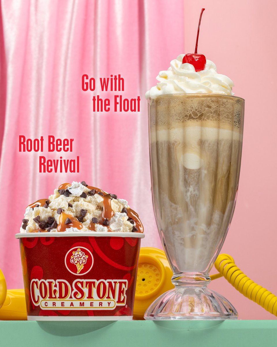 Classic soda shop feel, but make it Ice Cream! Try our ✨NEW ✨ limited-time Creation™ and Float today!

🍺🍦Root Beer Revival Creation™
Root Beer Ice Cream, Chocolate Chips, Caramel &amp; Whipped Topping 

🥤🍒Go With the Float
Root Beer Ice Cream, Root Beer, Whipped Topping &amp; a