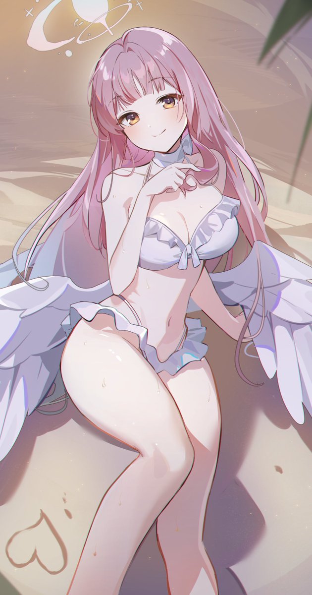 #BlueArchive 
#聖園ミカ 
🤍❤️💛